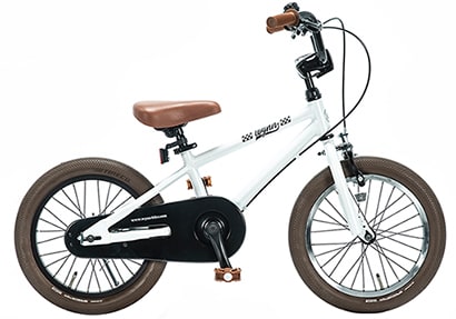 キックバイクの次に乗る子供用自転車 Wynn 14inch Bike Matte White x Brown Tire